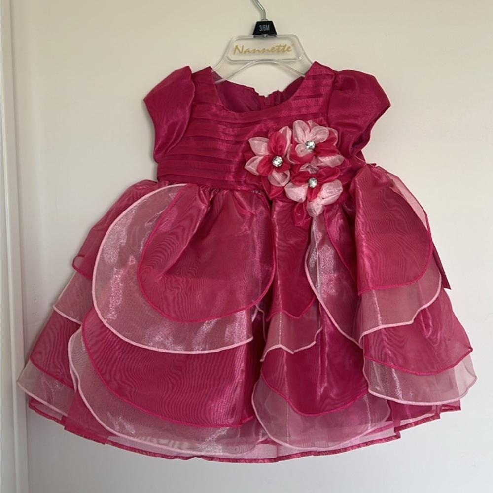 New - Nannette Red Ruched Flutter Sleeve Sundress